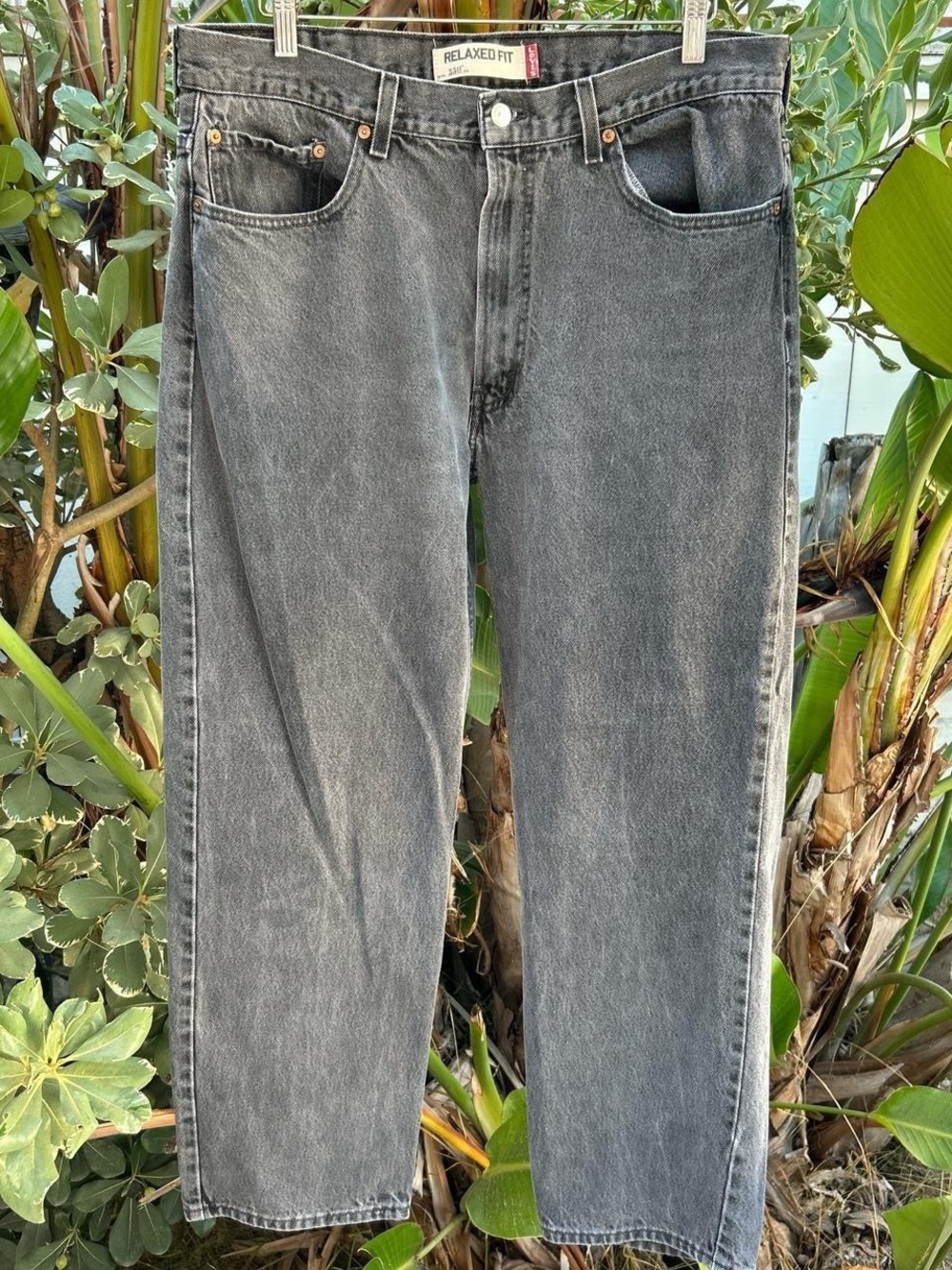 Vintage 2008 Levi’s 550 Relaxed Fit Black Jeans 38x32 Fits 38x29